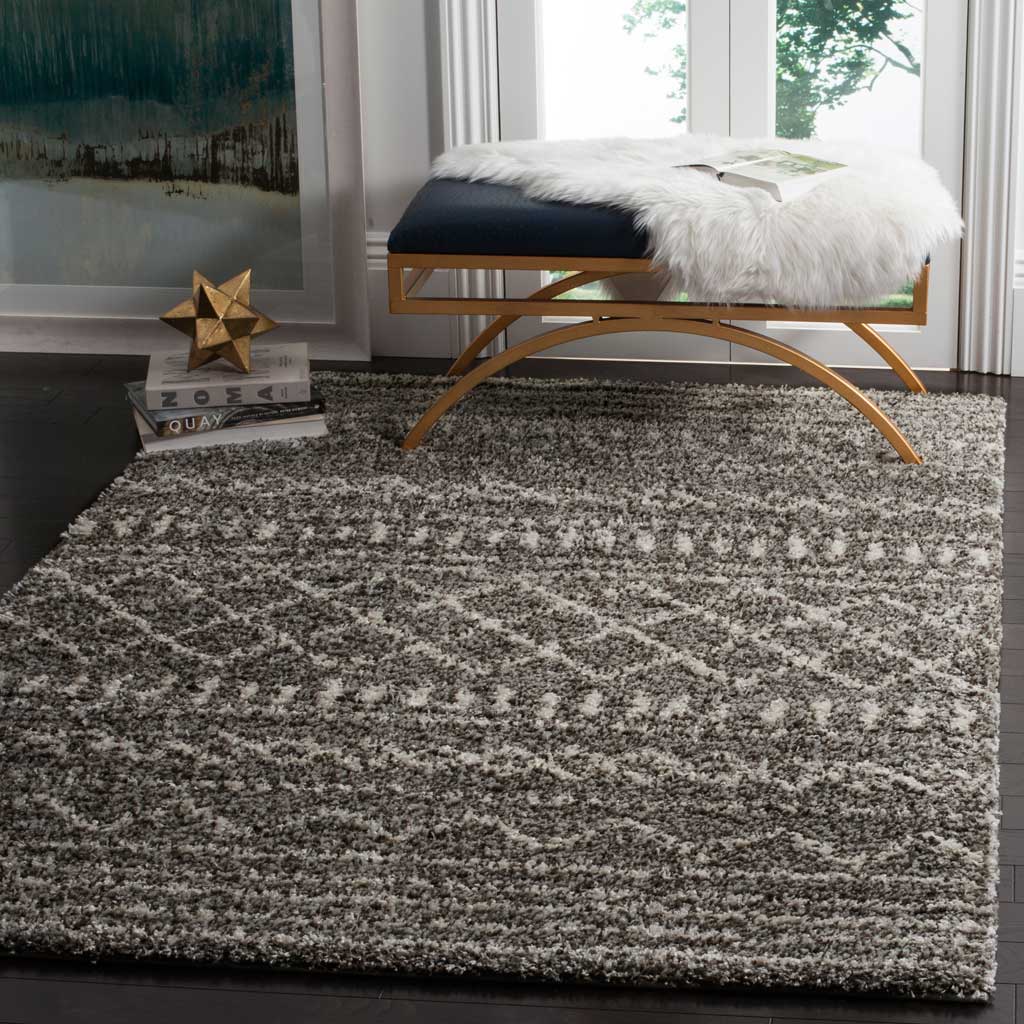 Arizona Shag Tribal Brown/Ivory Area Rug - Image 6