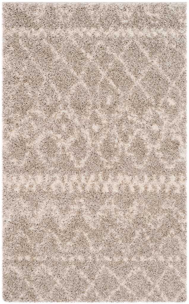 Arizona Shag Tribal Gray/Ivory Area Rug - Image 4