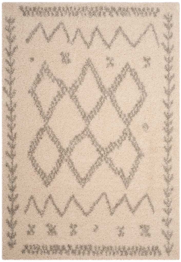 Arizona Shag Tribal Ivory/Gray Area Rug - Image 3