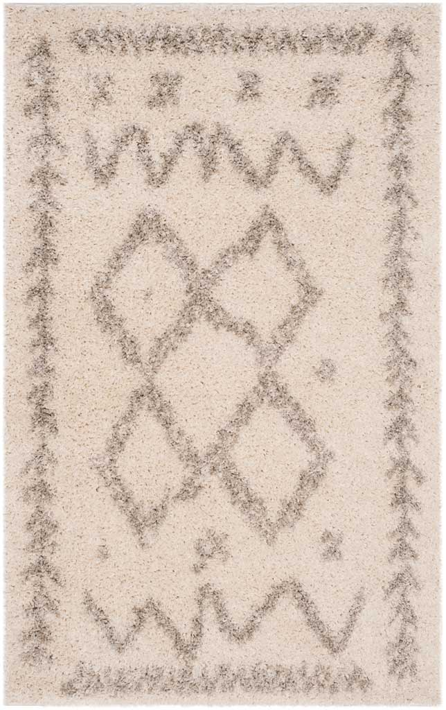 Arizona Shag Tribal Ivory/Gray Area Rug - Image 4