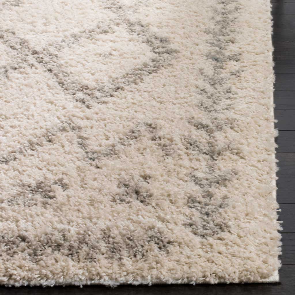 Arizona Shag Tribal Ivory/Gray Area Rug - Image 5