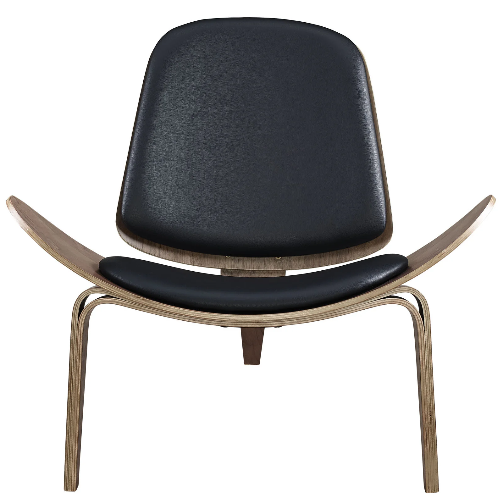 Ark Lounge Chair Walnut Black - Image 2