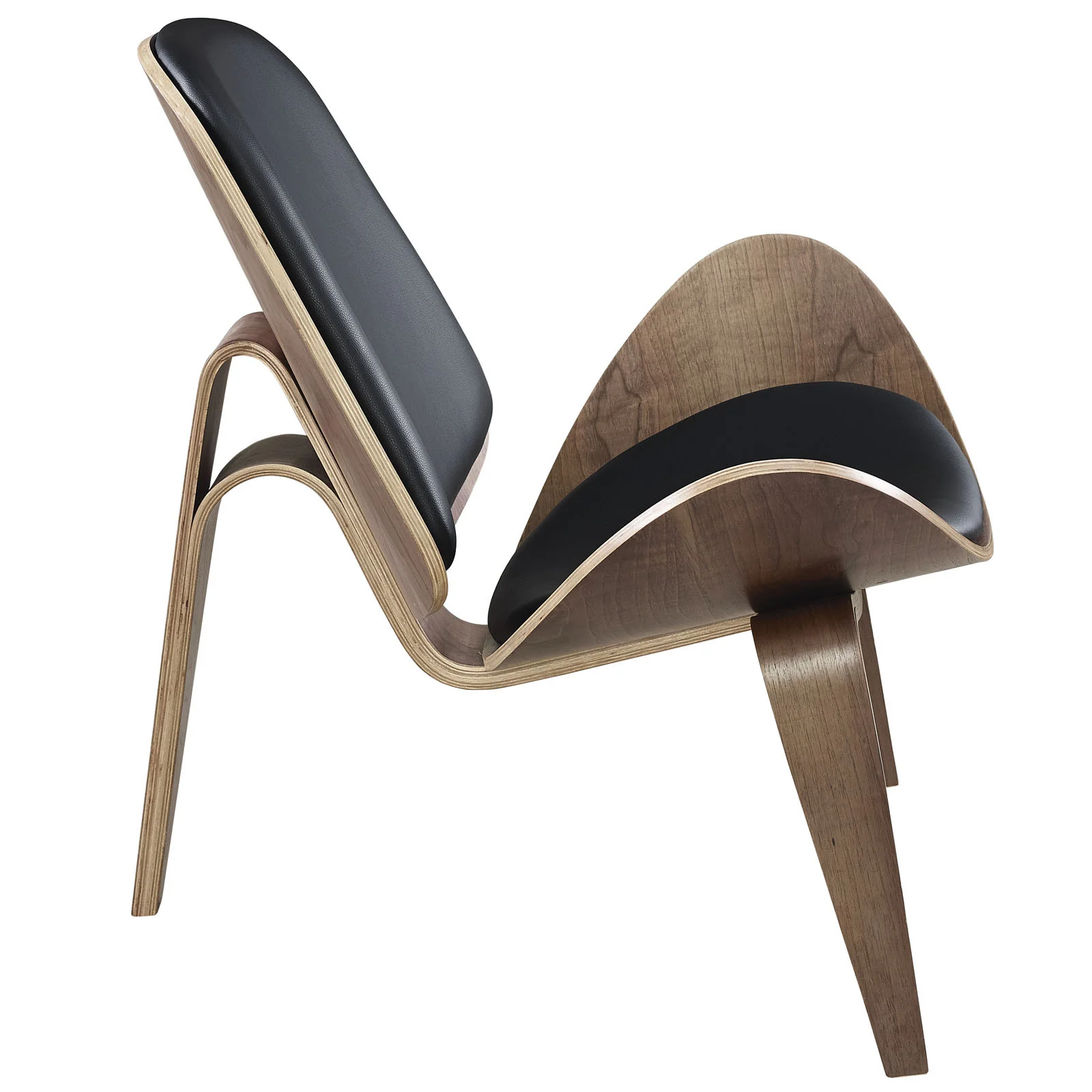 Ark Lounge Chair Walnut Black - Image 3