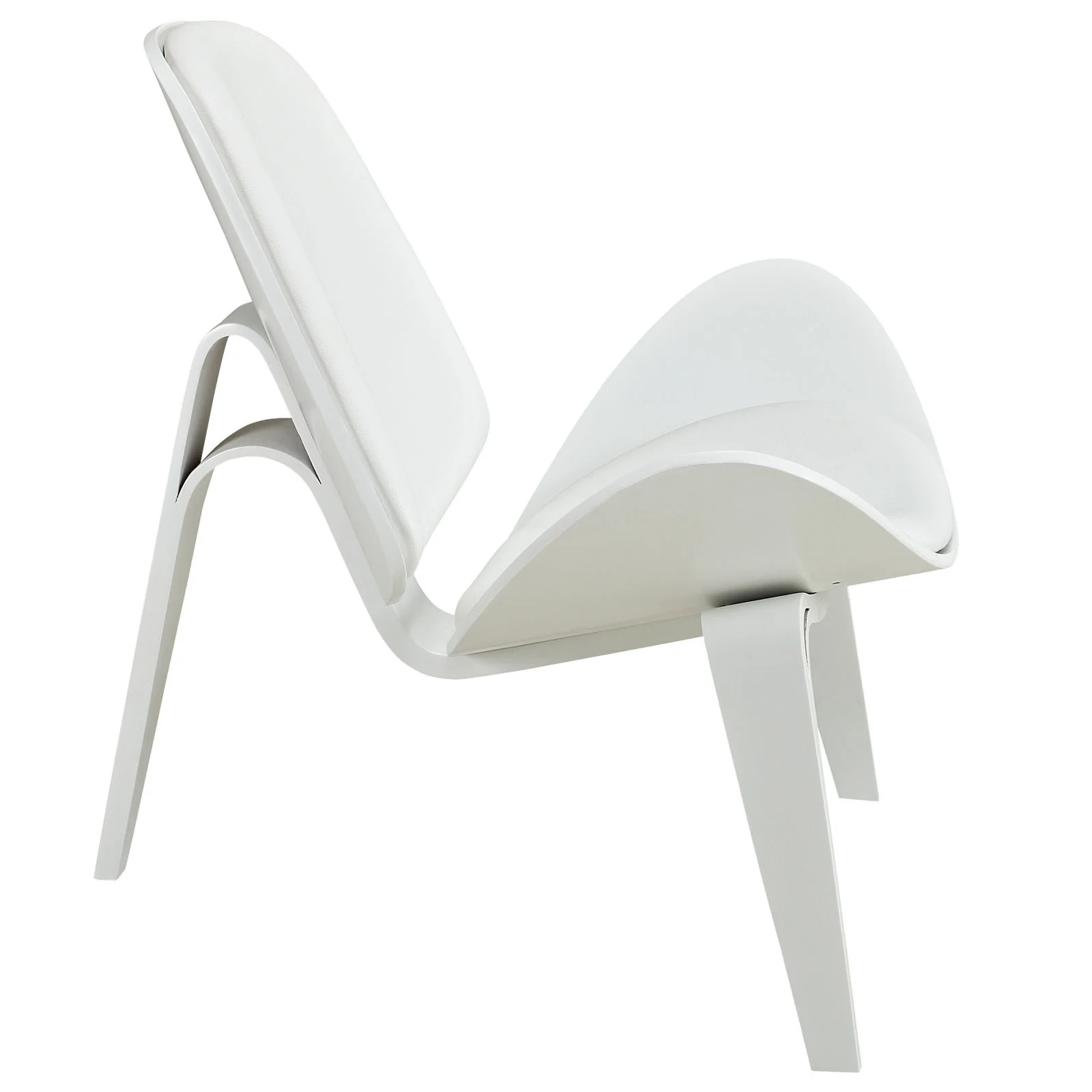 Ark Lounge Chair White White - Image 3