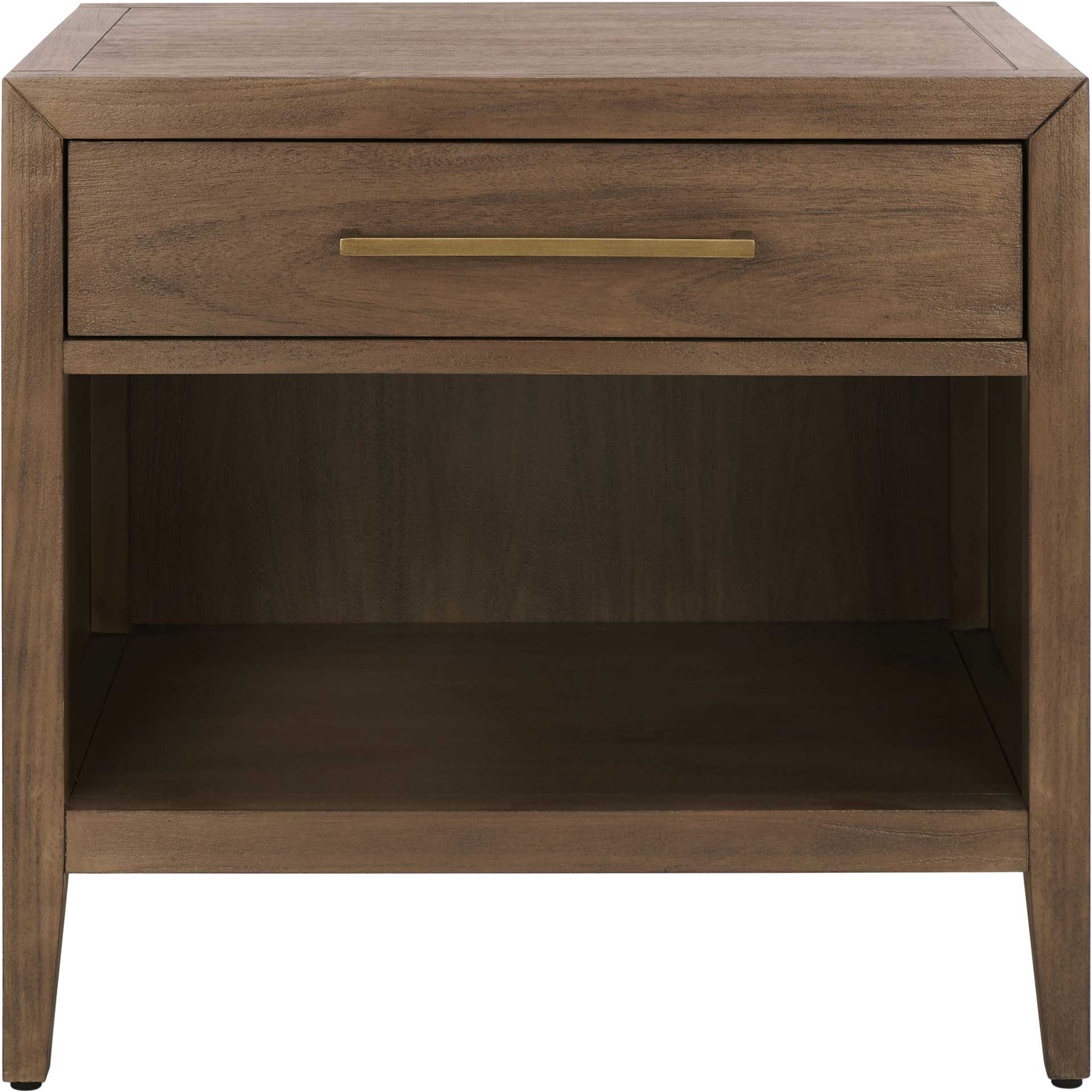 Arleana 1 Drawer Wood Nightstand Brown - Image 2