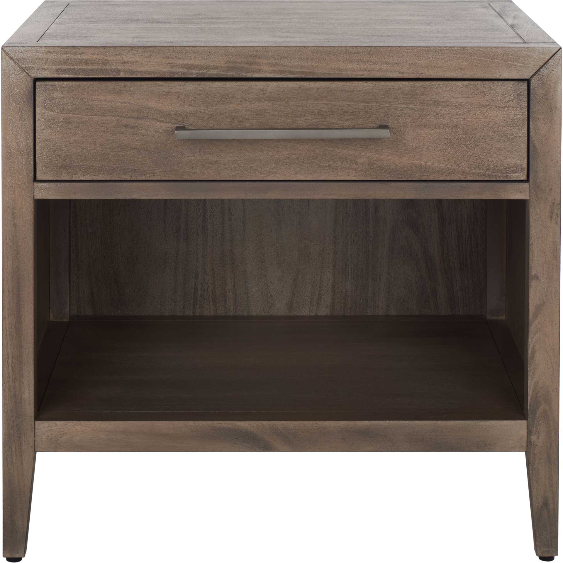 Arleana 1 Drawer Wood Nightstand Light Brown - Image 2