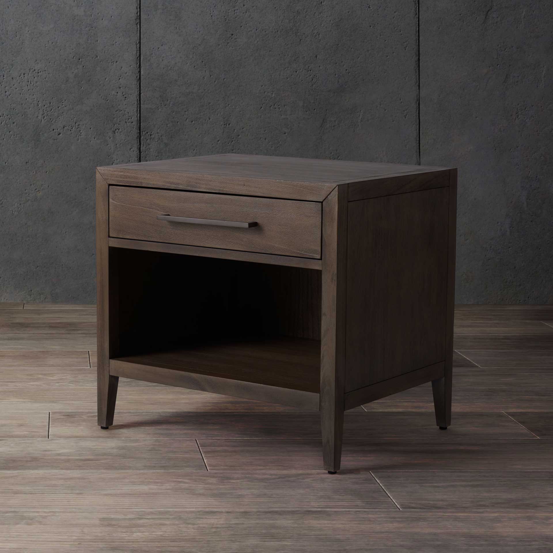 Arleana 1 Drawer Wood Nightstand Light Brown - Image 4