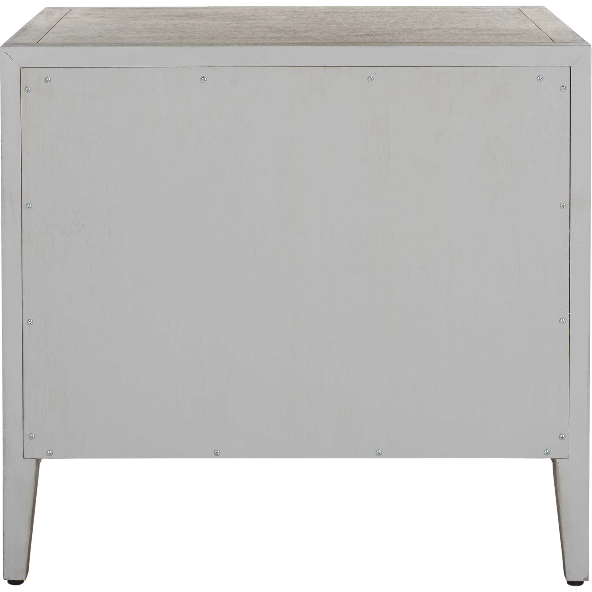 Arleana 3 Drawer Wood Nightstand Light Gray - Image 3