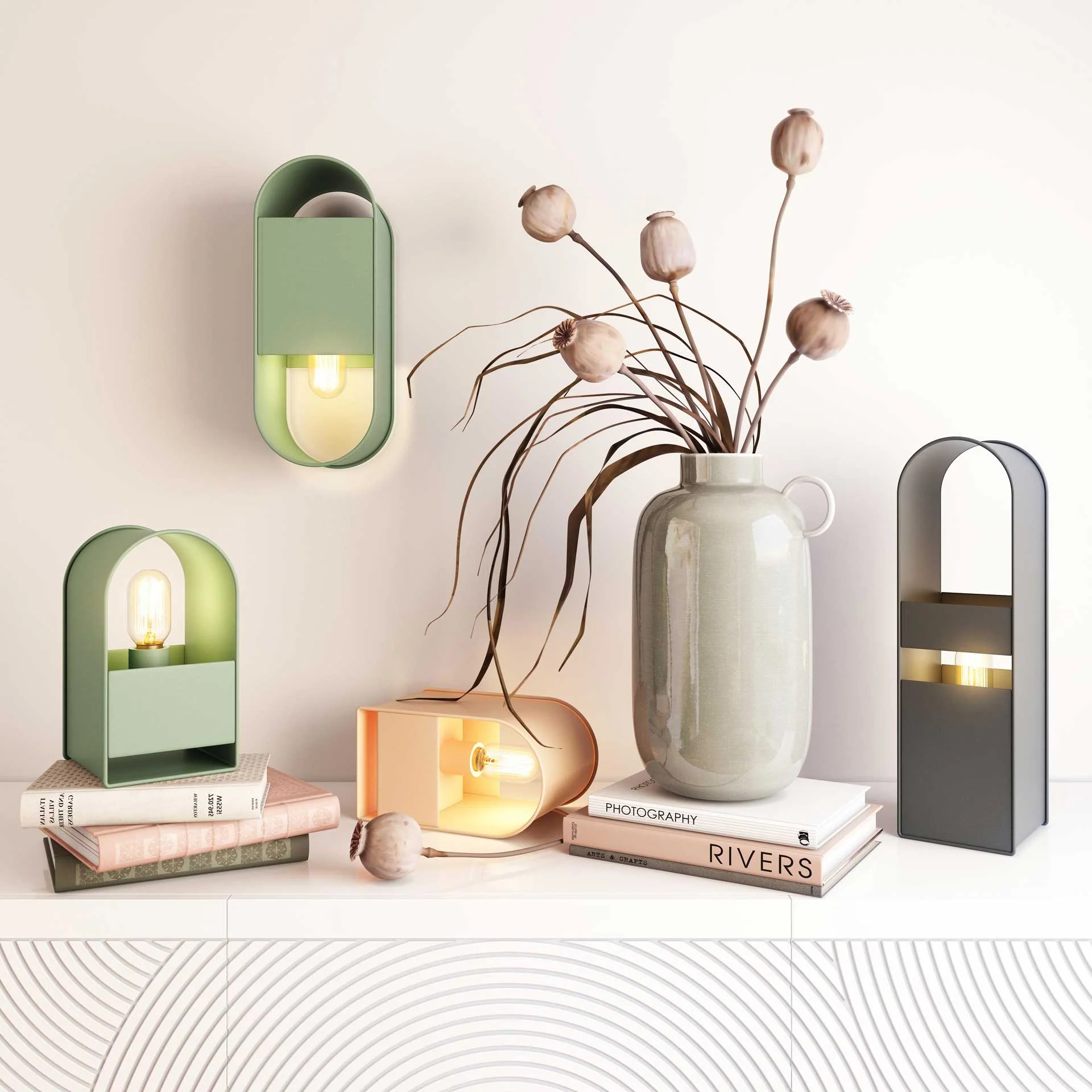 Arleana Table Lamp Gray - Image 6