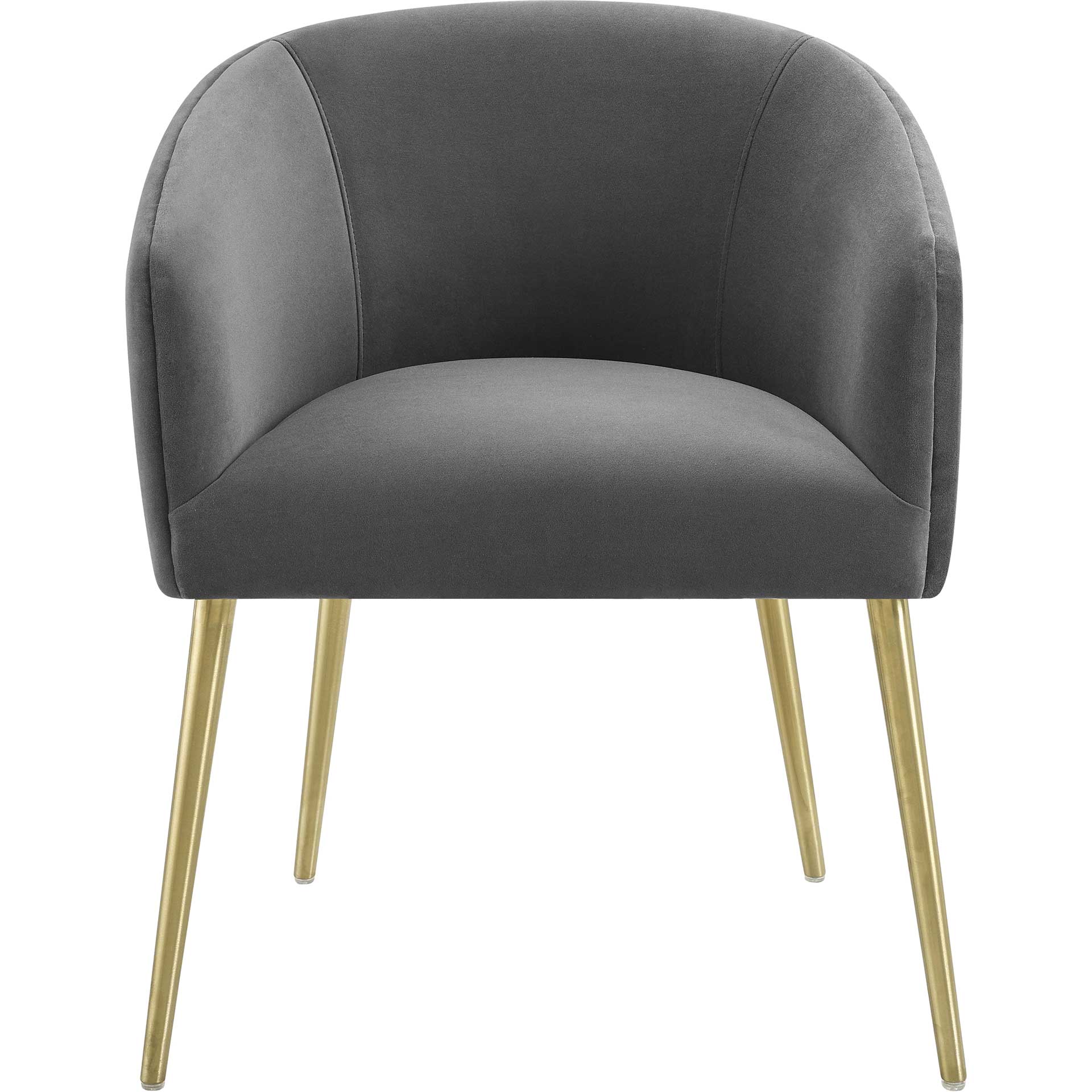 Arlette Velvet Dining Chair Gray - Image 2