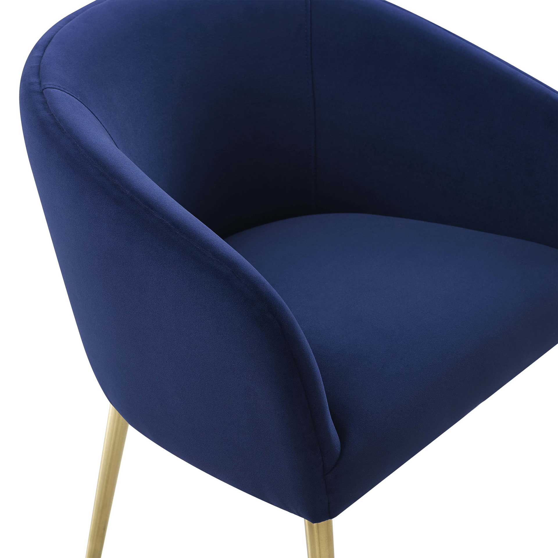 Arlette Velvet Dining Chair Navy - Image 4
