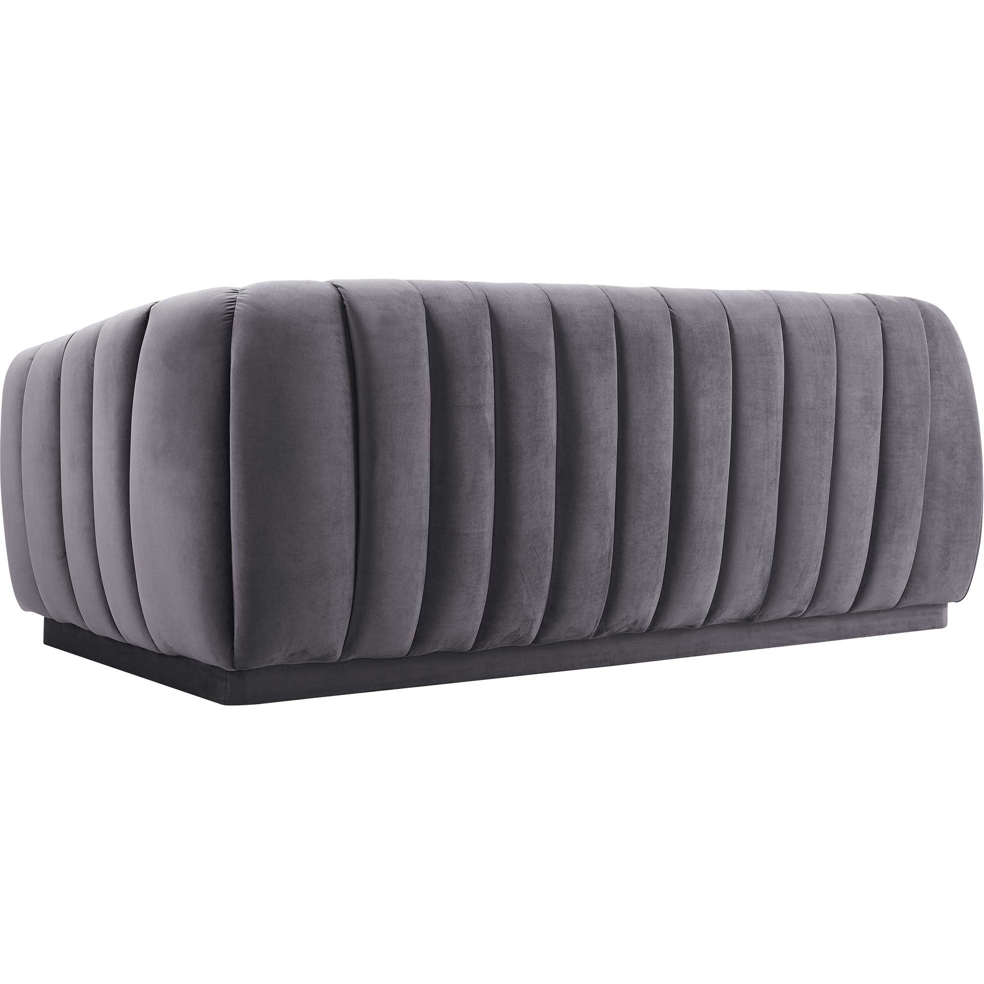 Arnold Velvet Sofa Gray - Image 3