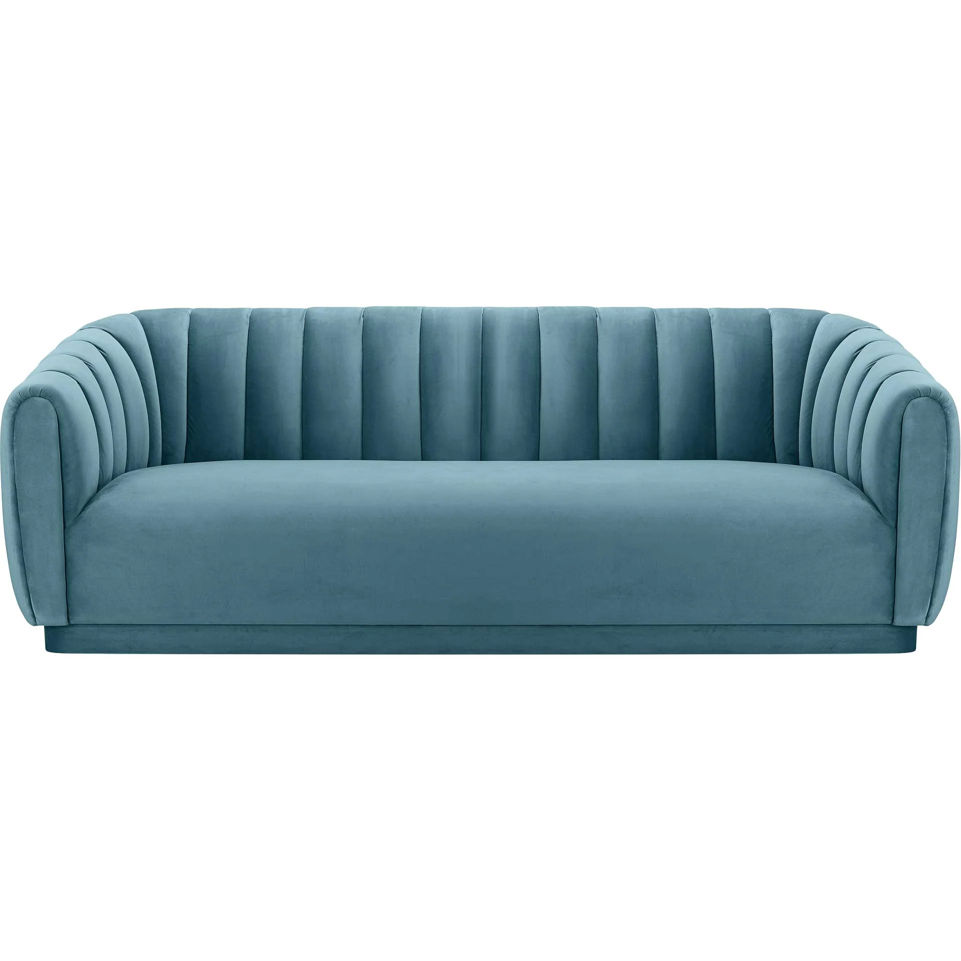 Arnold Velvet Sofa Sea Blue - Image 2