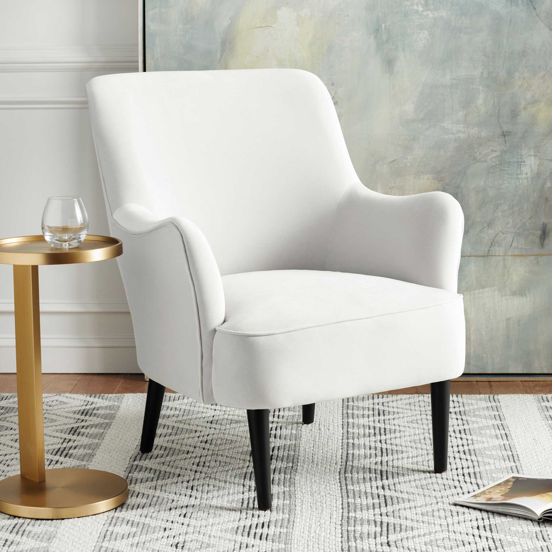 Arrow Accent Chair White - Image 4