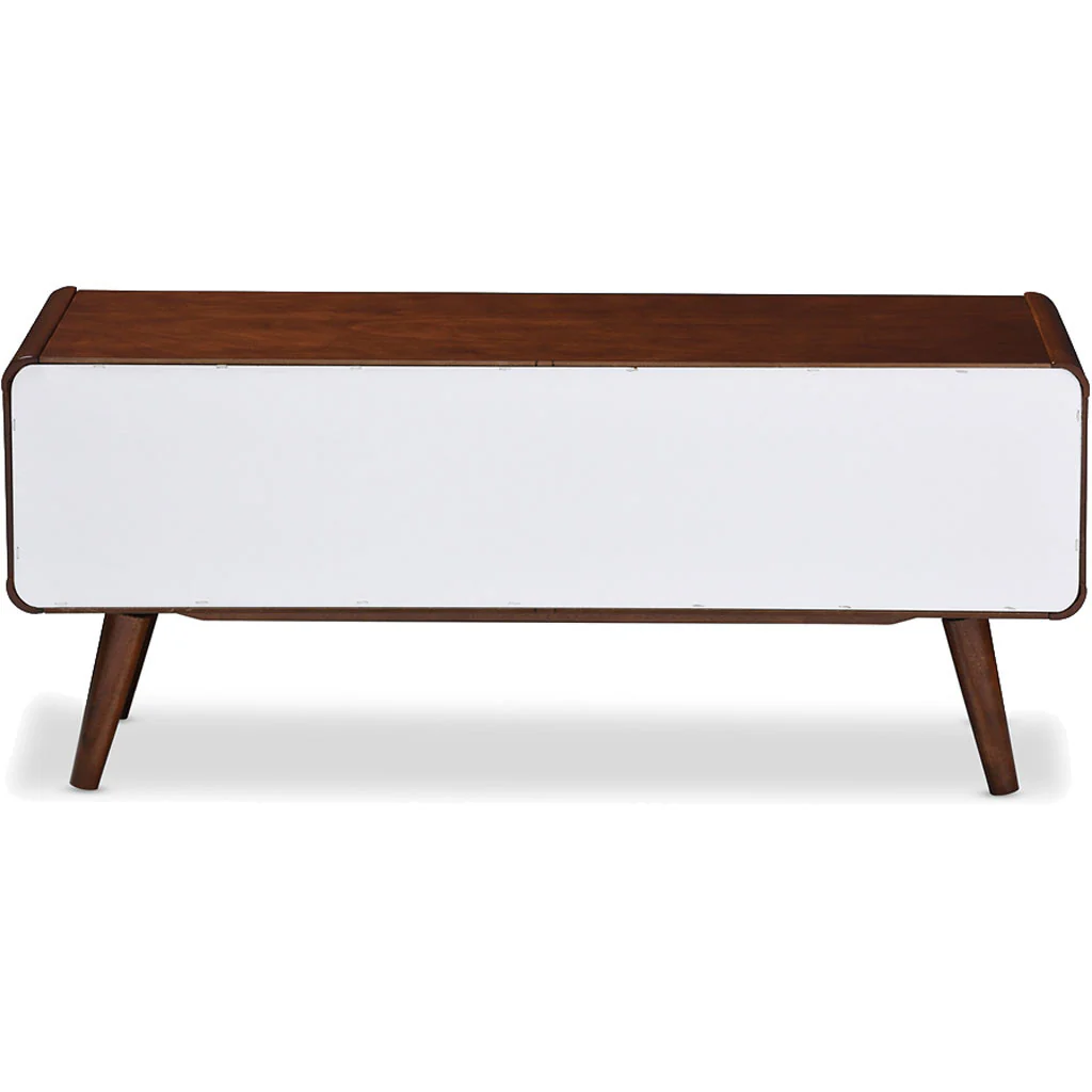 Arthus TV Cabinet White/Walnut - Image 4