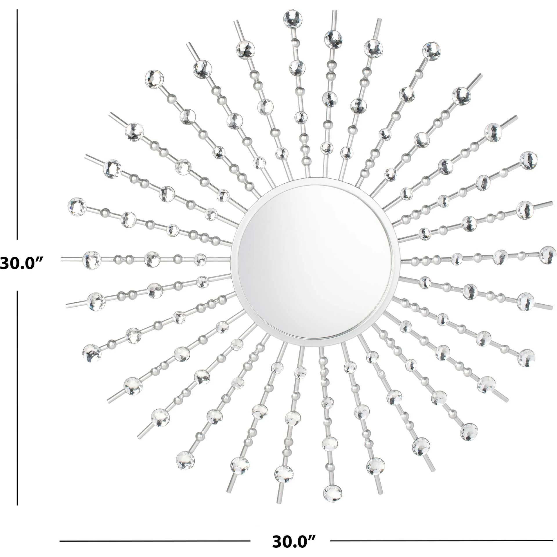 Articulate Sunburst Mirror Silver - Image 2