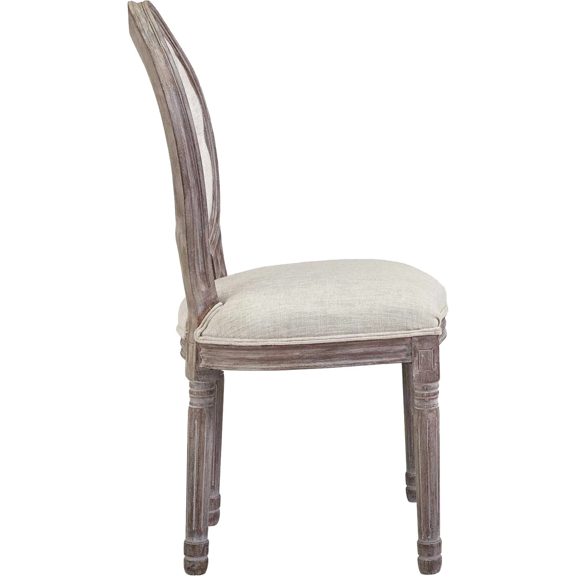 Arturo Fabric Side Chair Beige - Image 2