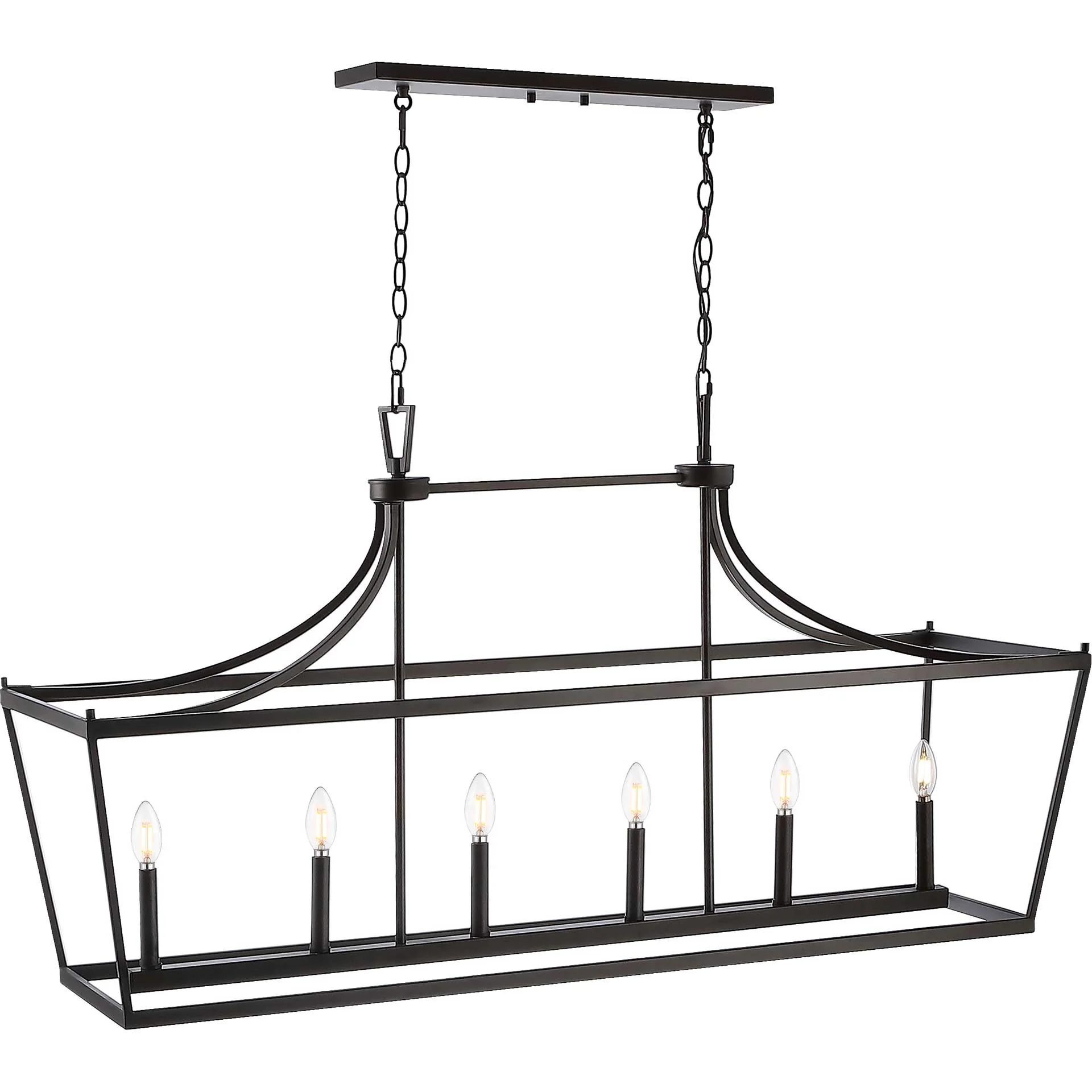 Arverne 6 Light Pendant Bronze/Black - Image 2