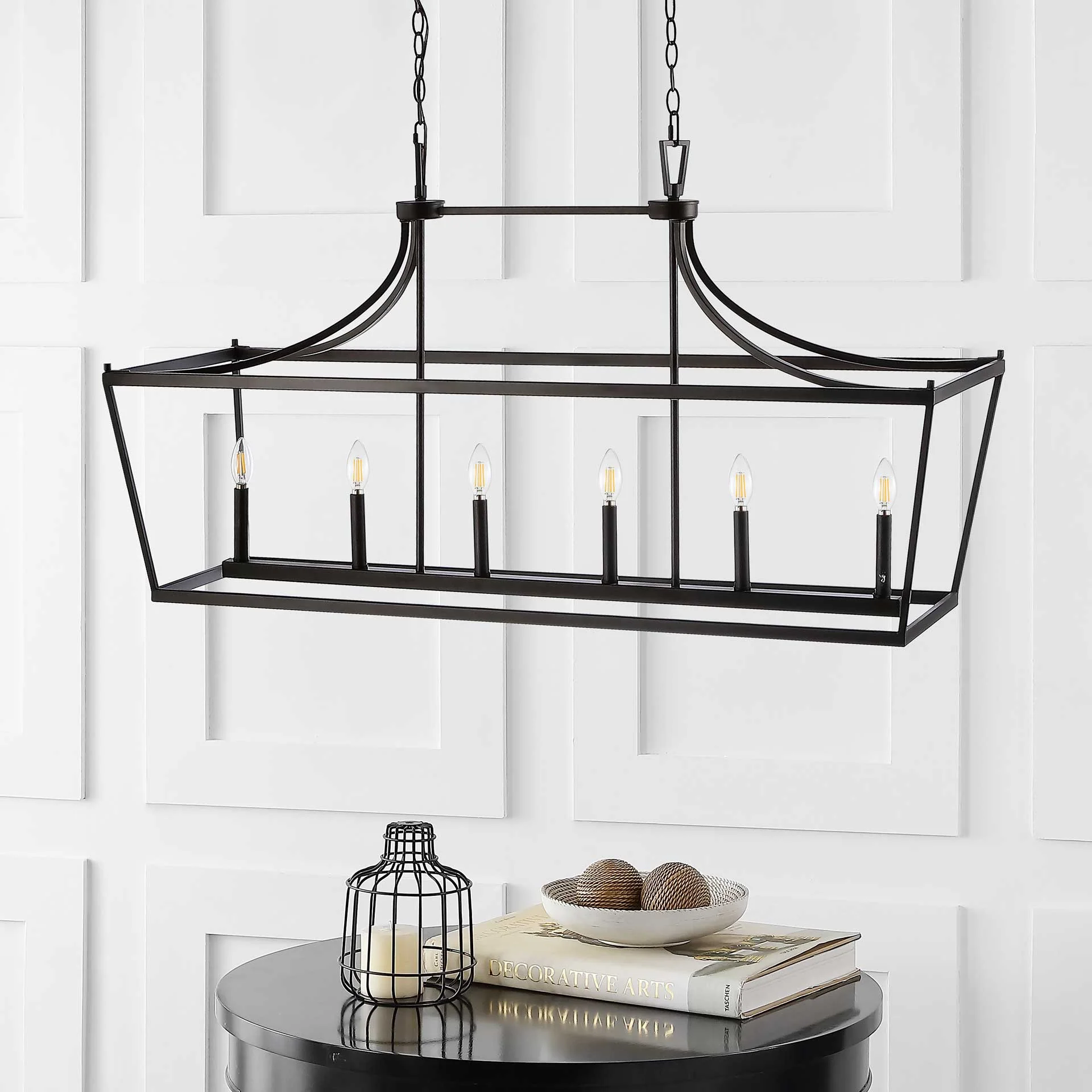 Arverne 6 Light Pendant Bronze/Black - Image 3