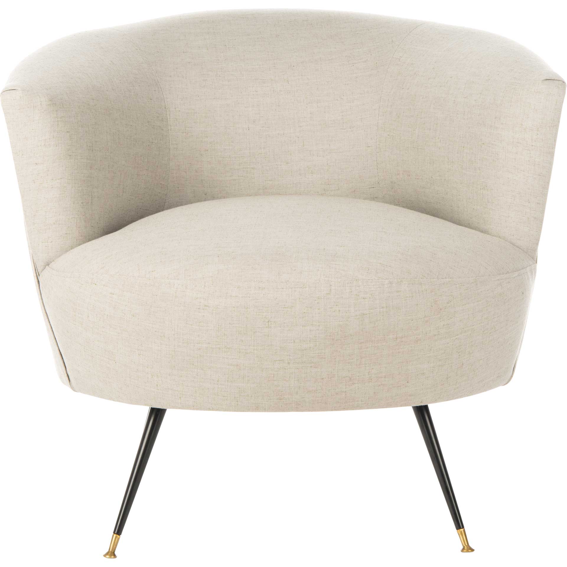Arwen Velvet Accent Chair Light Gray - Image 2