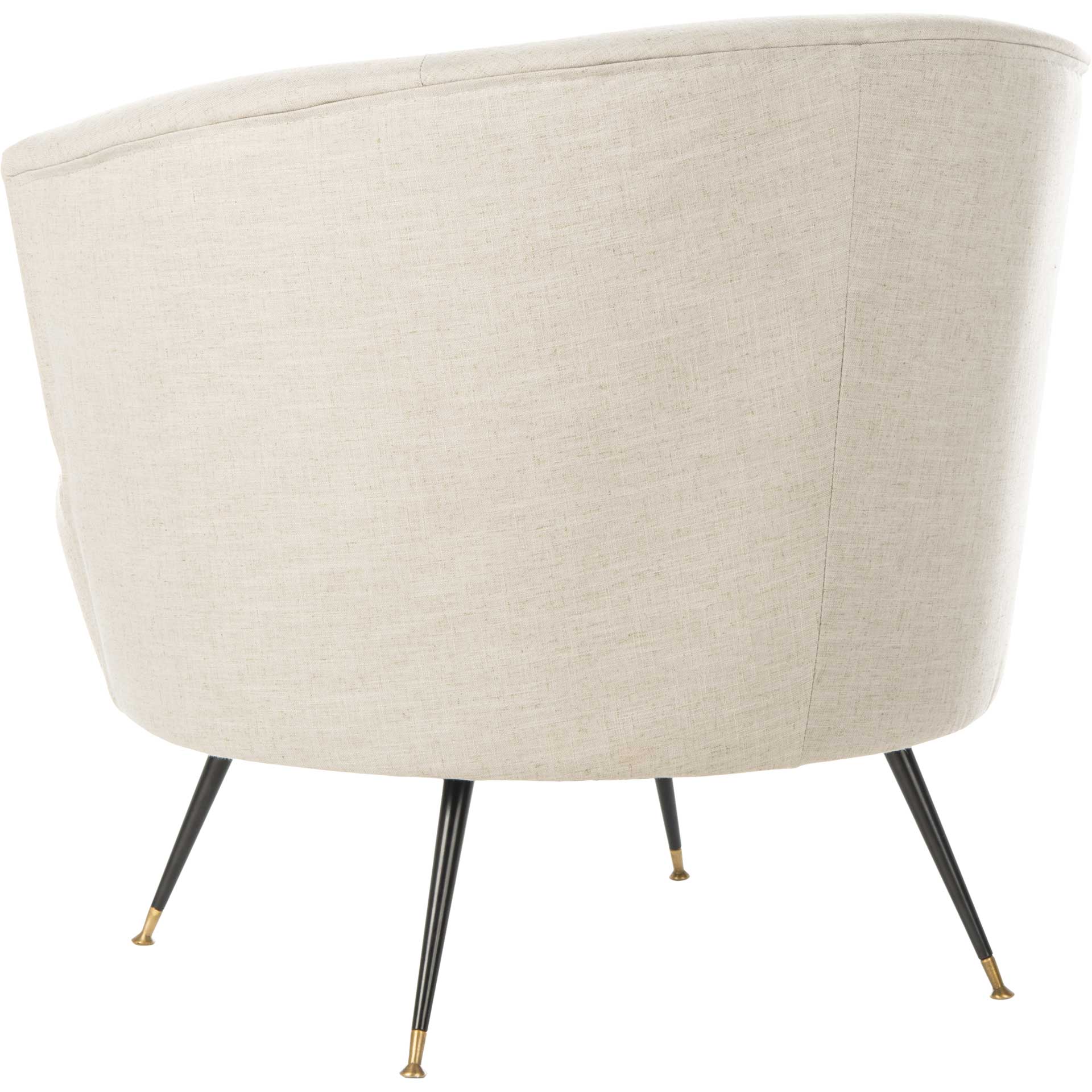 Arwen Velvet Accent Chair Light Gray - Image 5