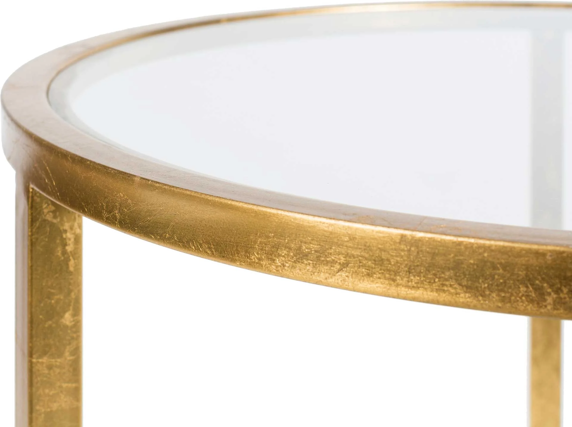 Asher Side Table Gold/Clear - Image 2