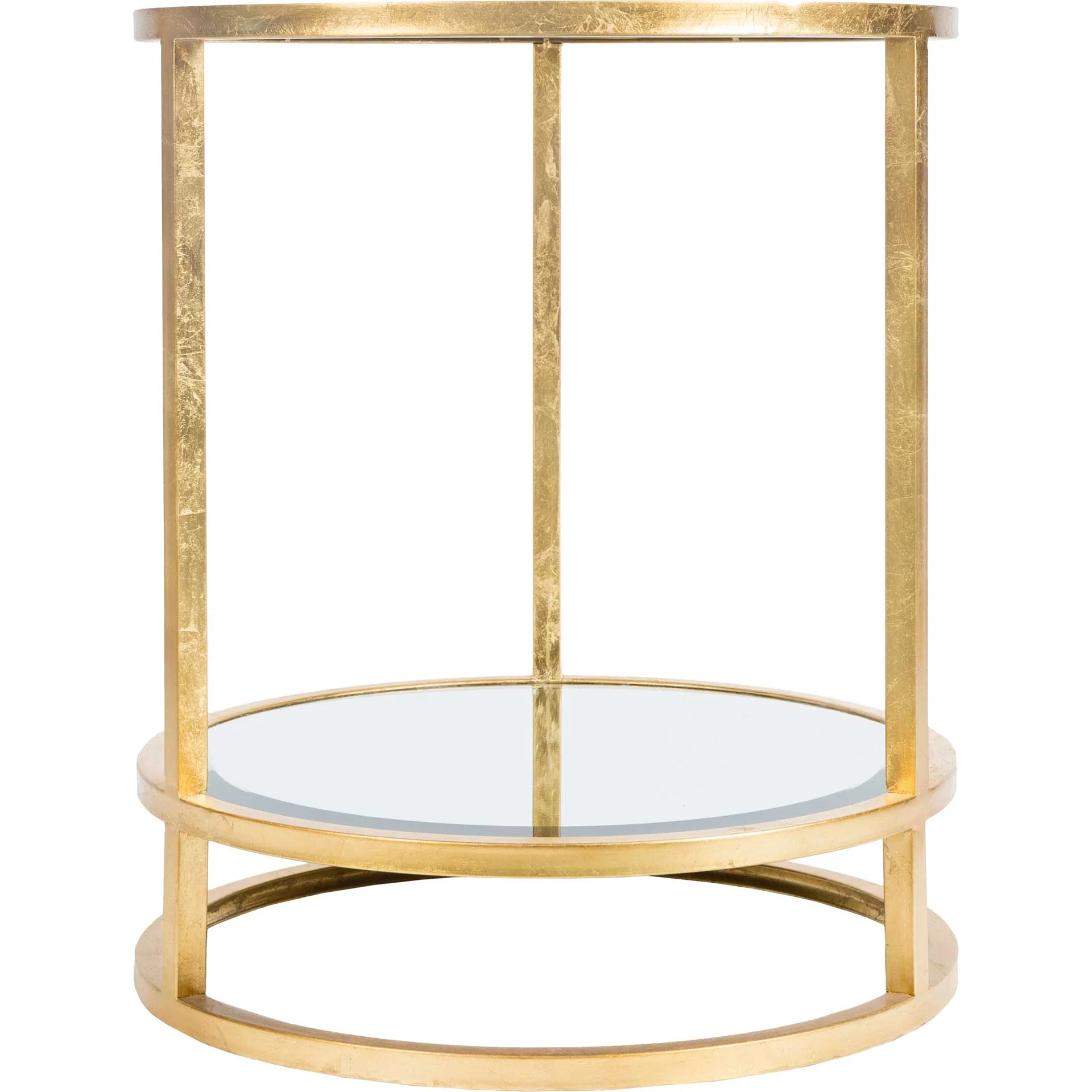 Asher Side Table Gold/Clear - Image 3