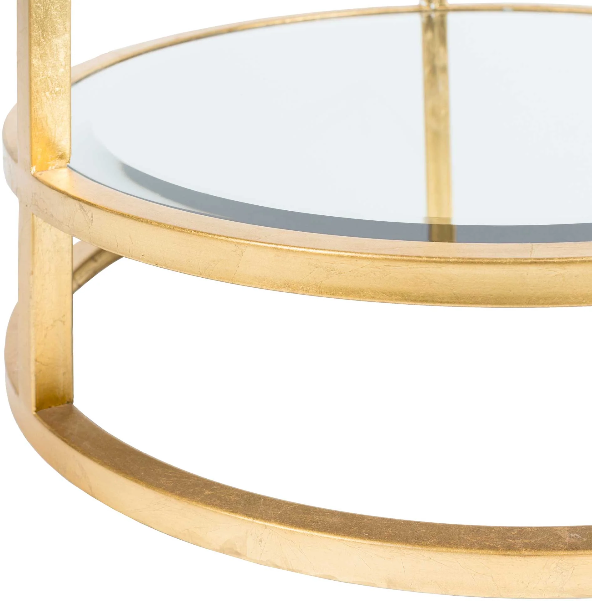 Asher Side Table Gold/Clear - Image 4