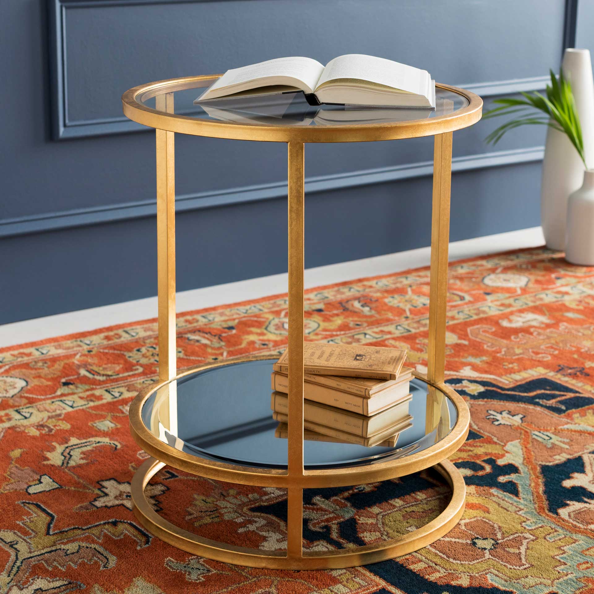 Asher Side Table Gold/Clear - Image 6