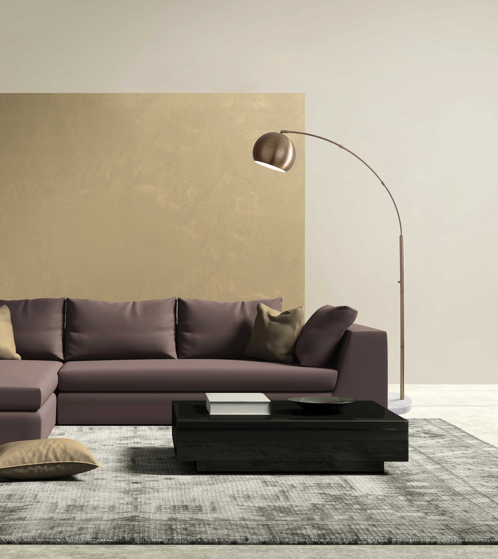 Asheville Arc Lamp Brass - Image 3