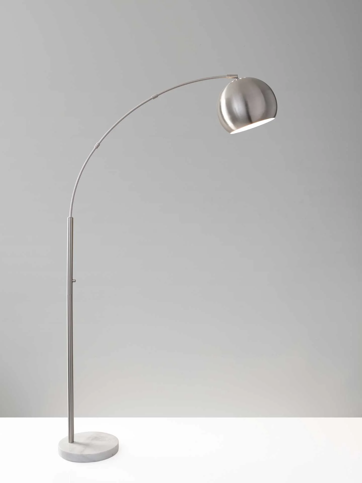 Asheville Arc Lamp Brushed Steel - Image 2