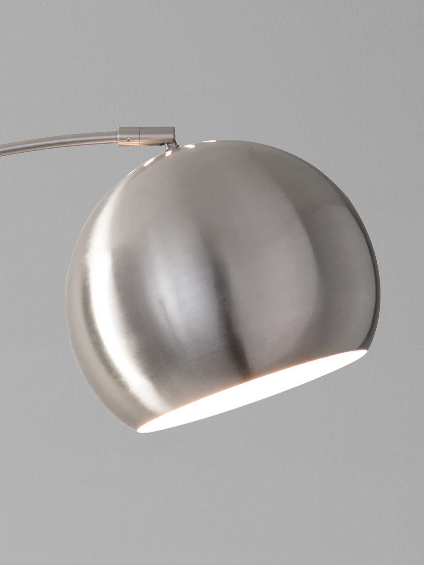 Asheville Arc Lamp Brushed Steel - Image 3