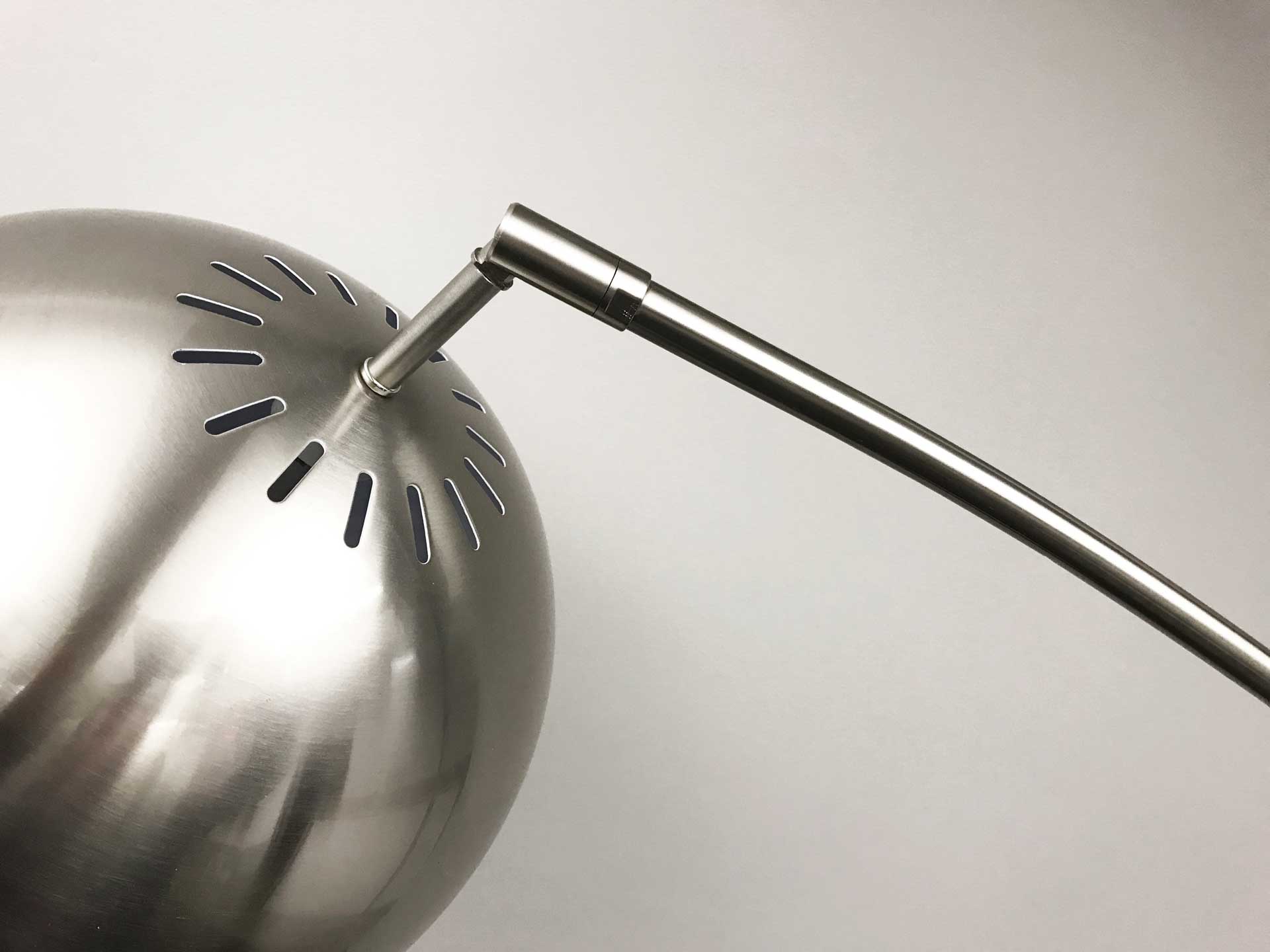 Asheville Arc Lamp Brushed Steel - Image 4