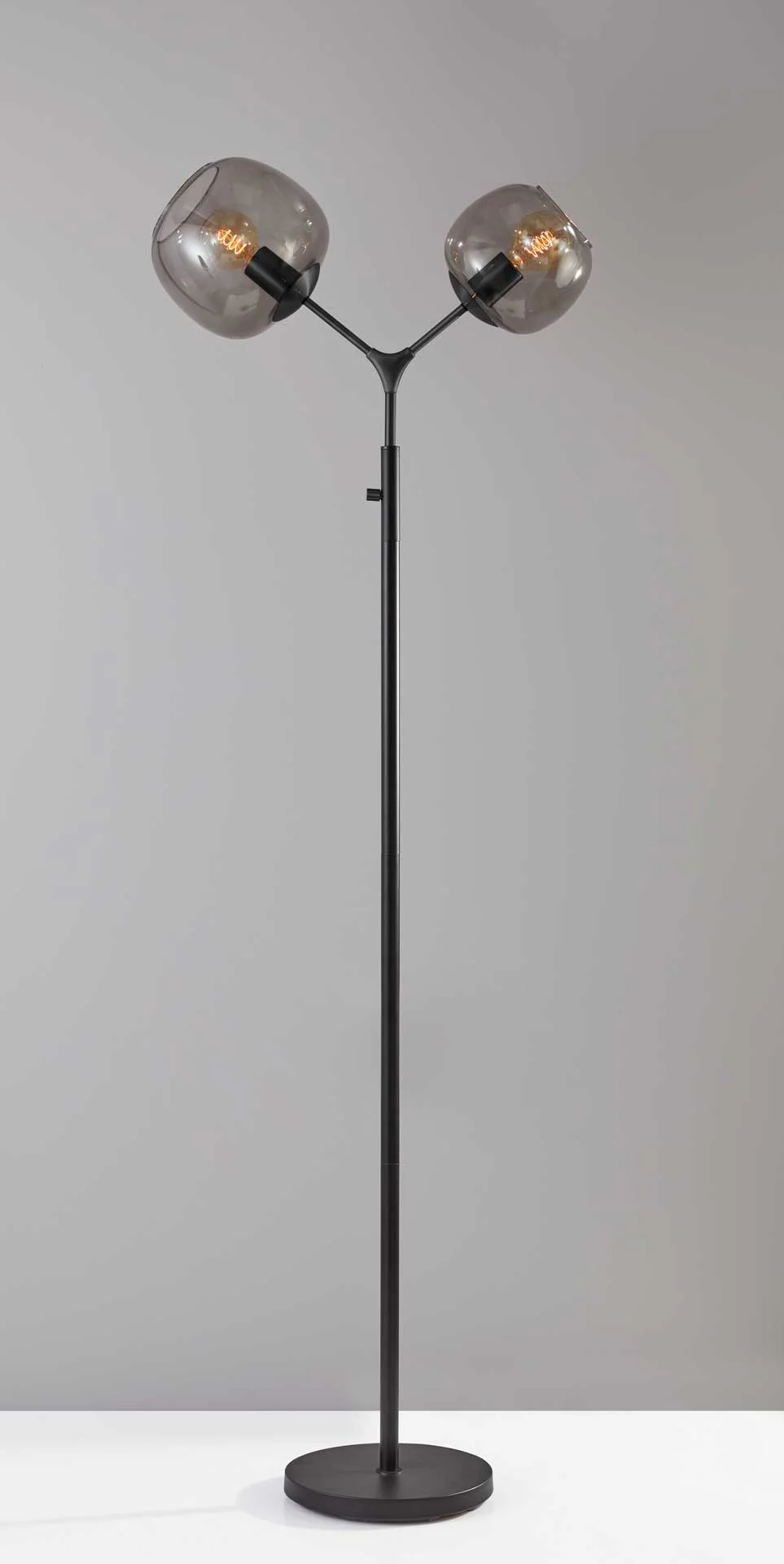 Ashland Tall Floor Lamp Brushed Steel - Image 2