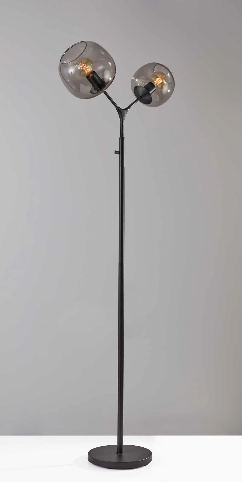 Ashland Tall Floor Lamp Brushed Steel - Image 3