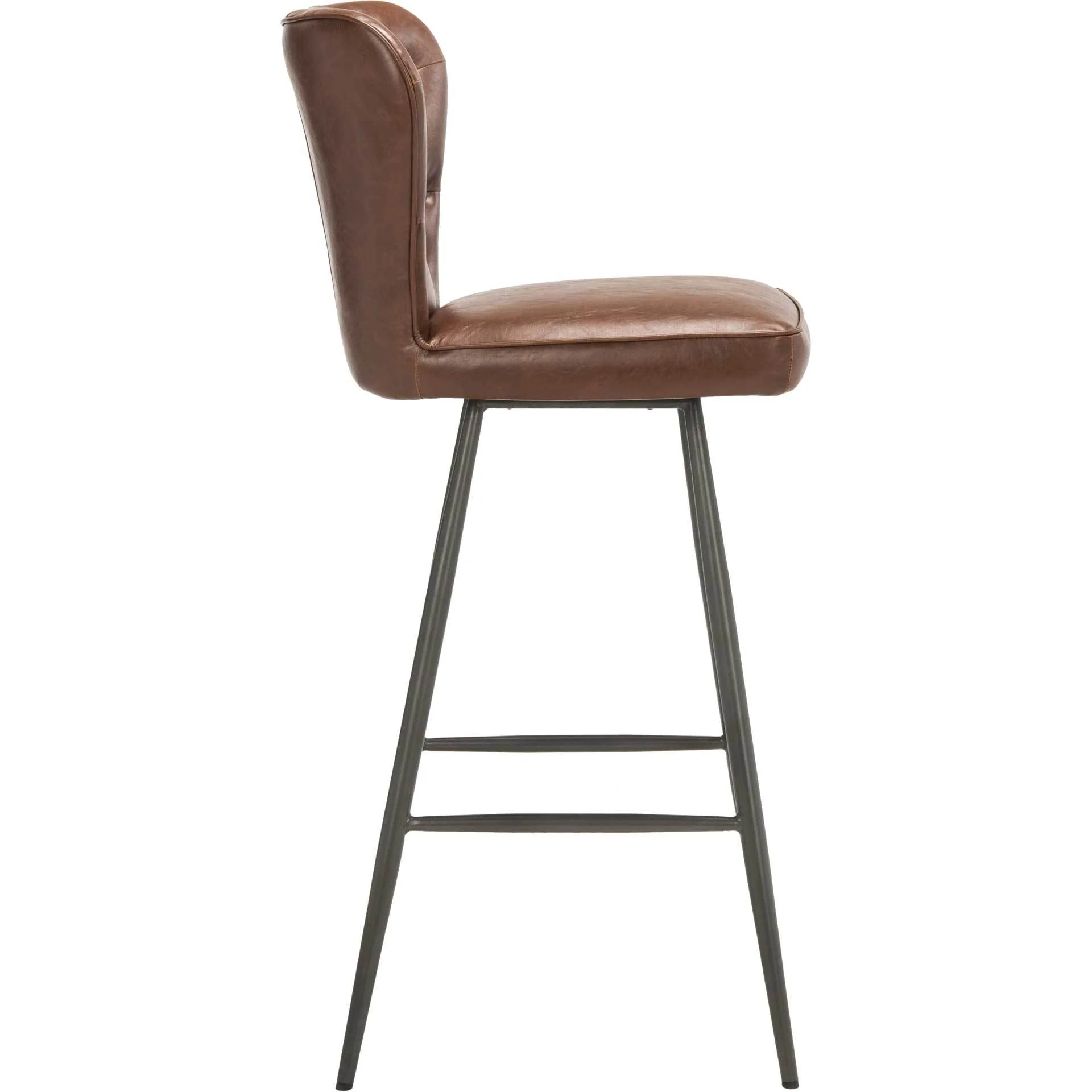 Ashlynn Leather Tufted Bar Stool (Set of 2) - Image 4