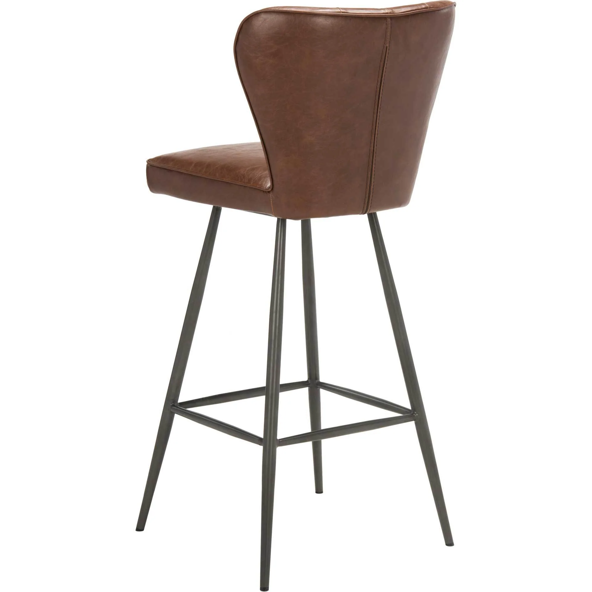 Ashlynn Leather Tufted Bar Stool (Set of 2) - Image 5
