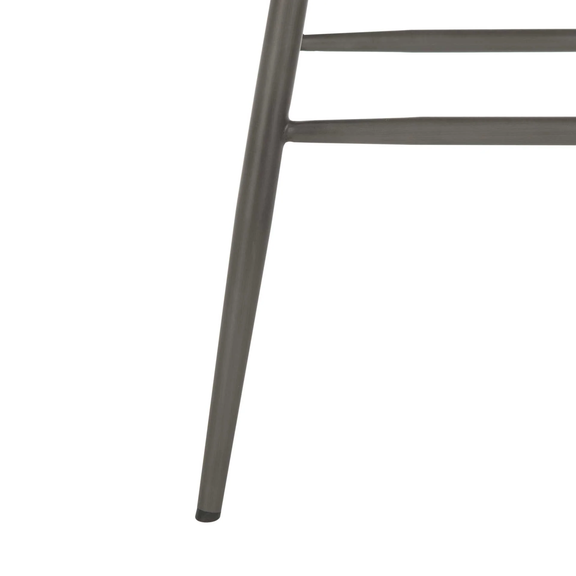 Ashlynn Leather Tufted Bar Stool Camel/Black (Set of 2) - Image 7