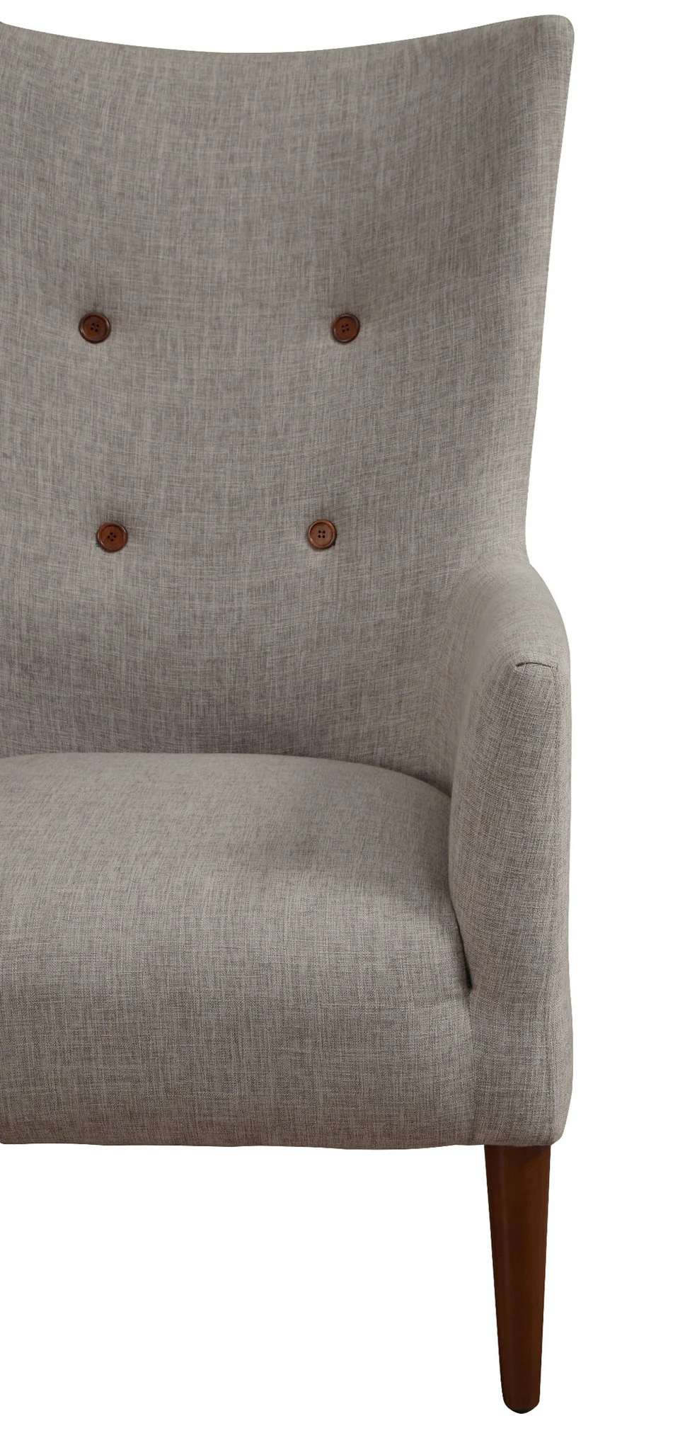 Aslan Beige Linen Chair - Image 3