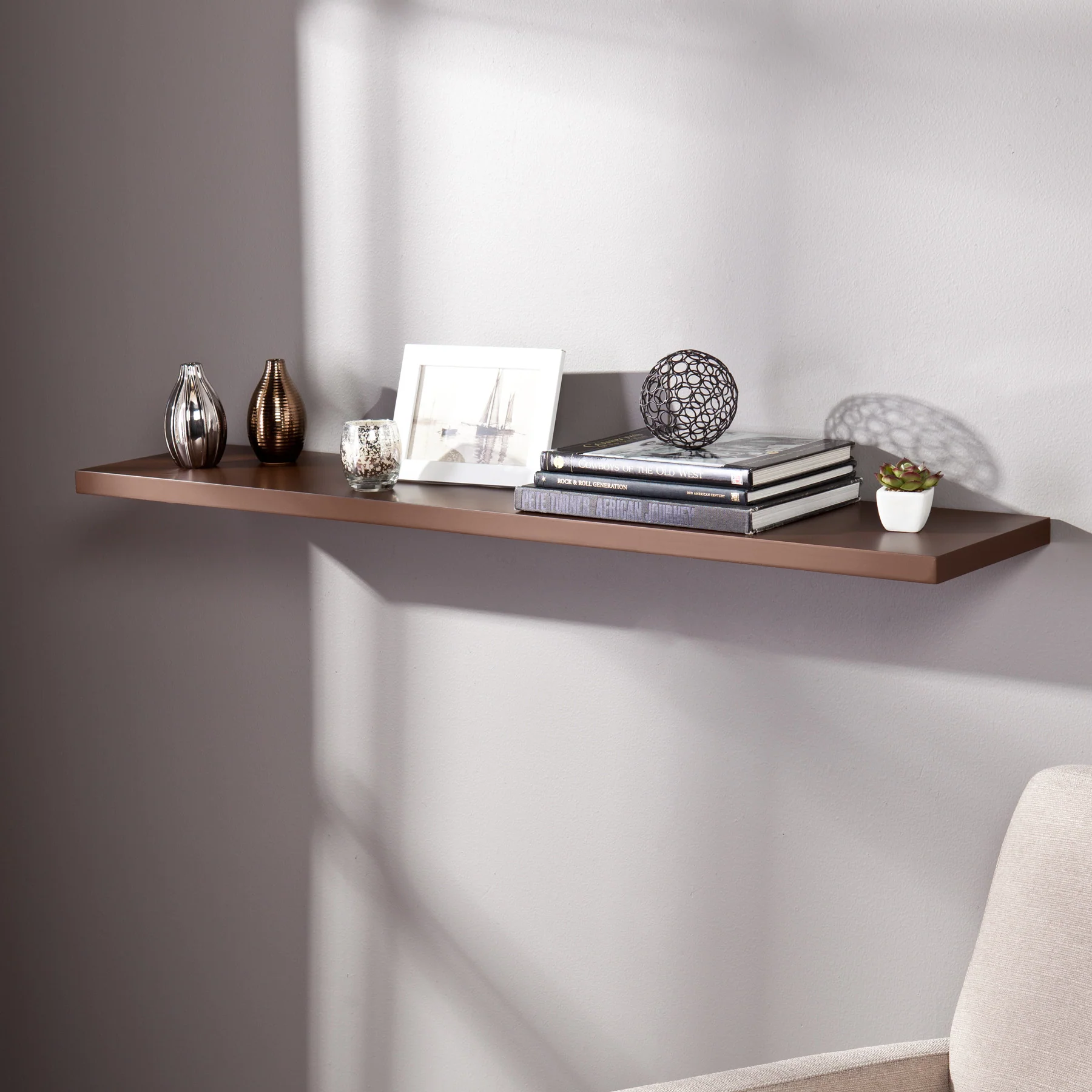 Aslan Floating Shelf Chocolate - Image 4