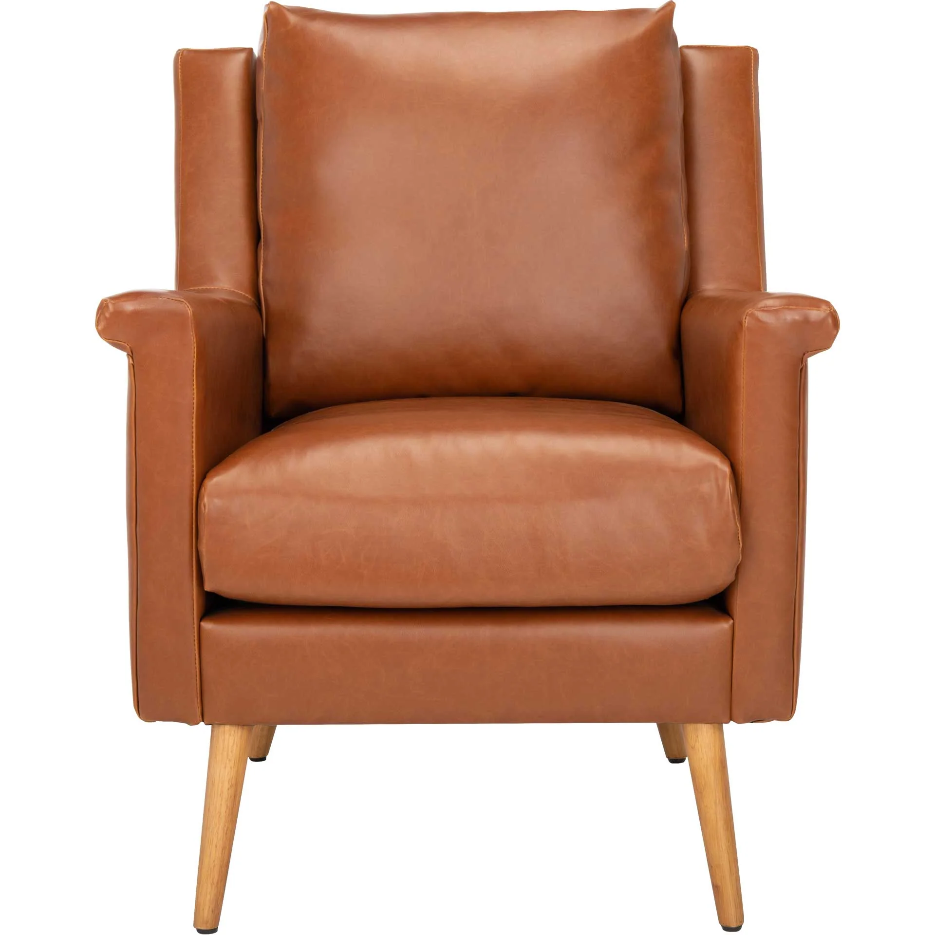 Aspen Mid Century Arm Chair Cognac/Natural - Image 2