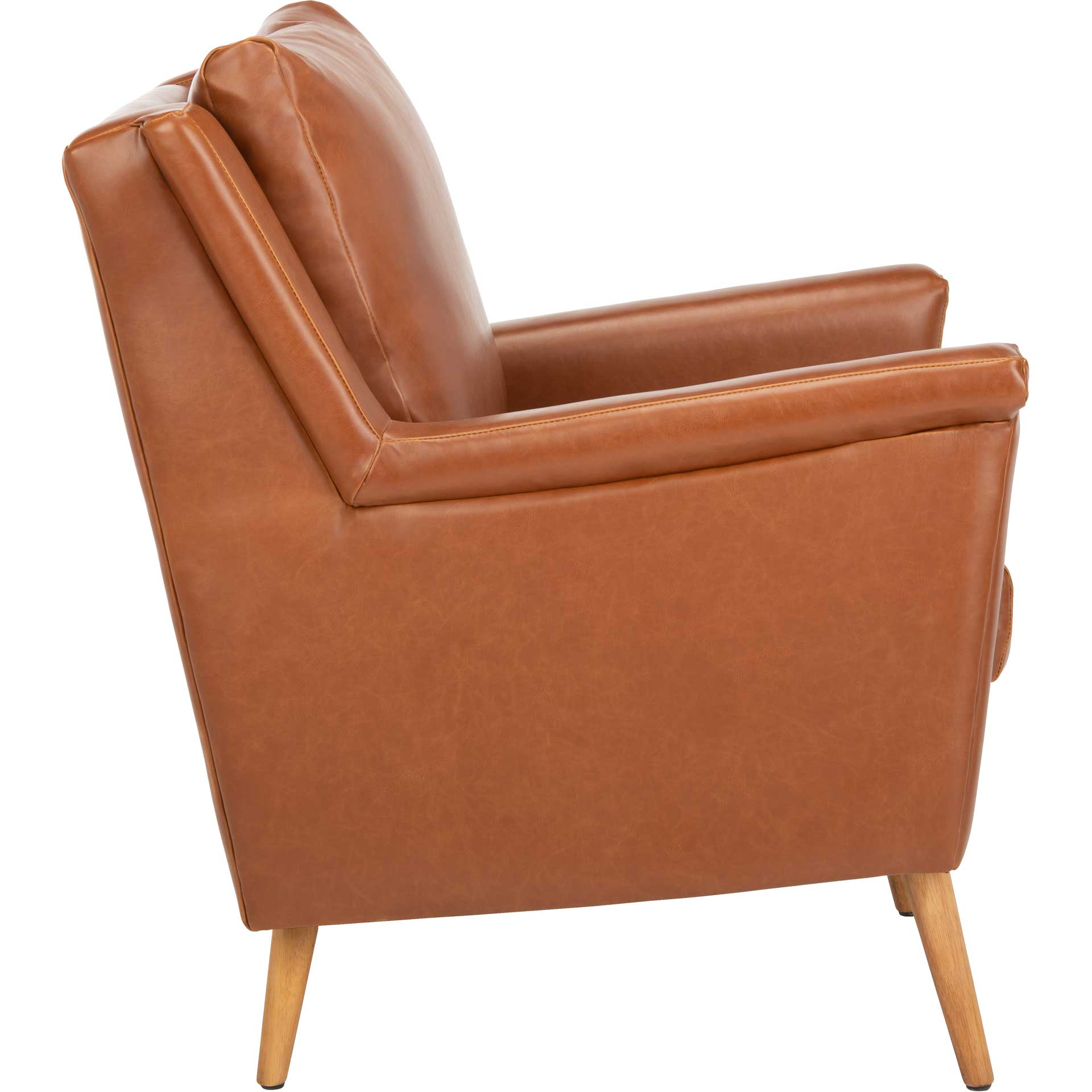 Aspen Mid Century Arm Chair Cognac/Natural - Image 3