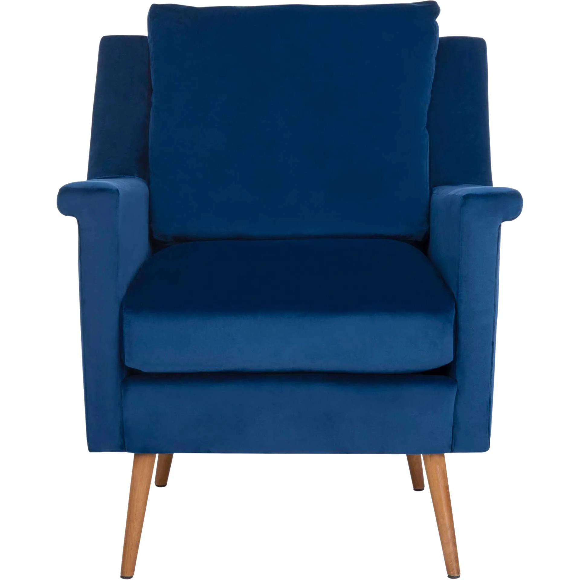 Aspen Mid Century Arm Chair Navy/Natural - Image 2