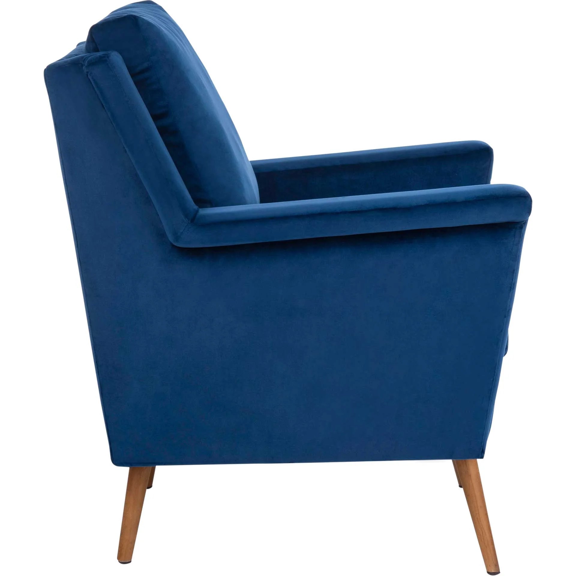 Aspen Mid Century Arm Chair Navy/Natural - Image 3