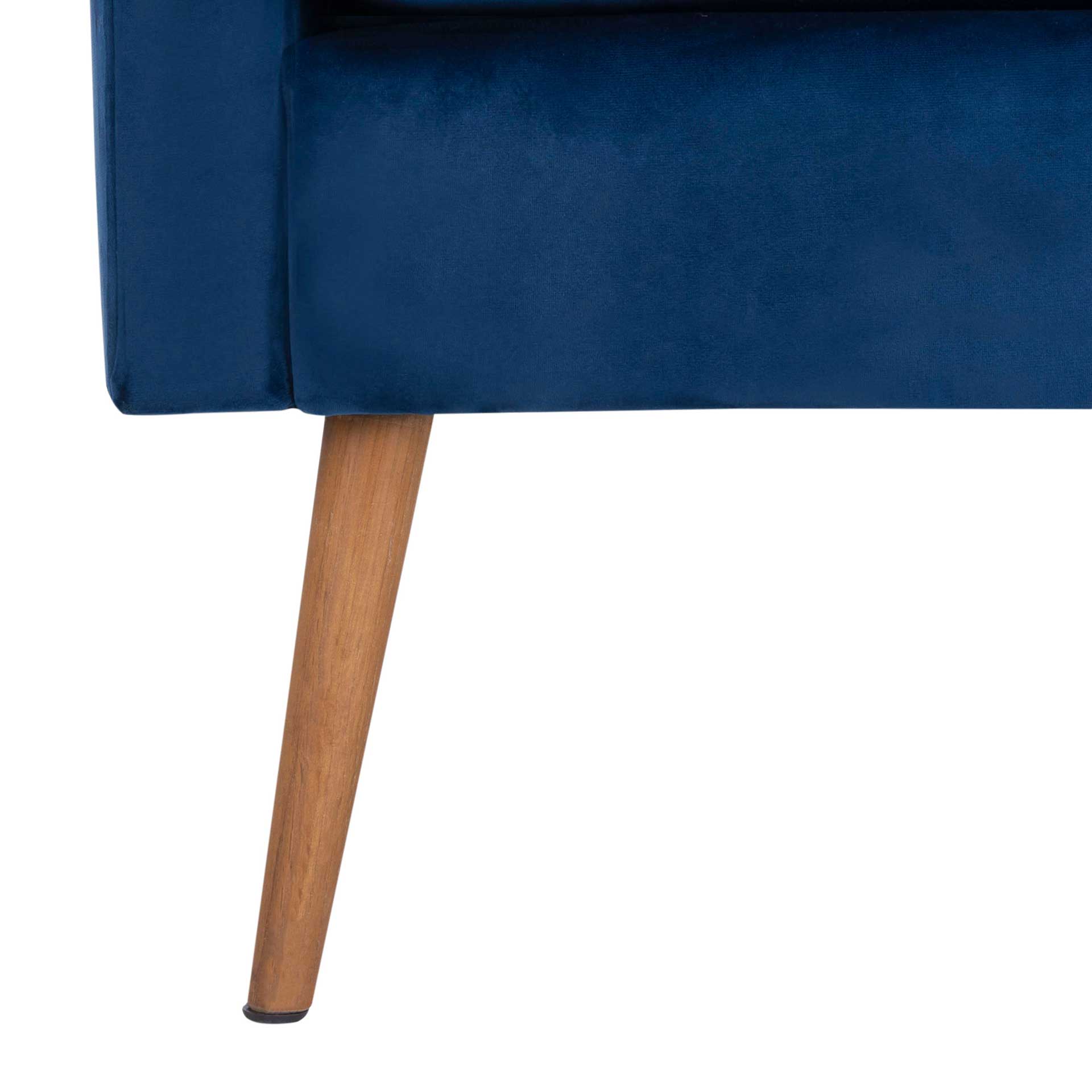 Aspen Mid Century Arm Chair Navy/Natural - Image 8