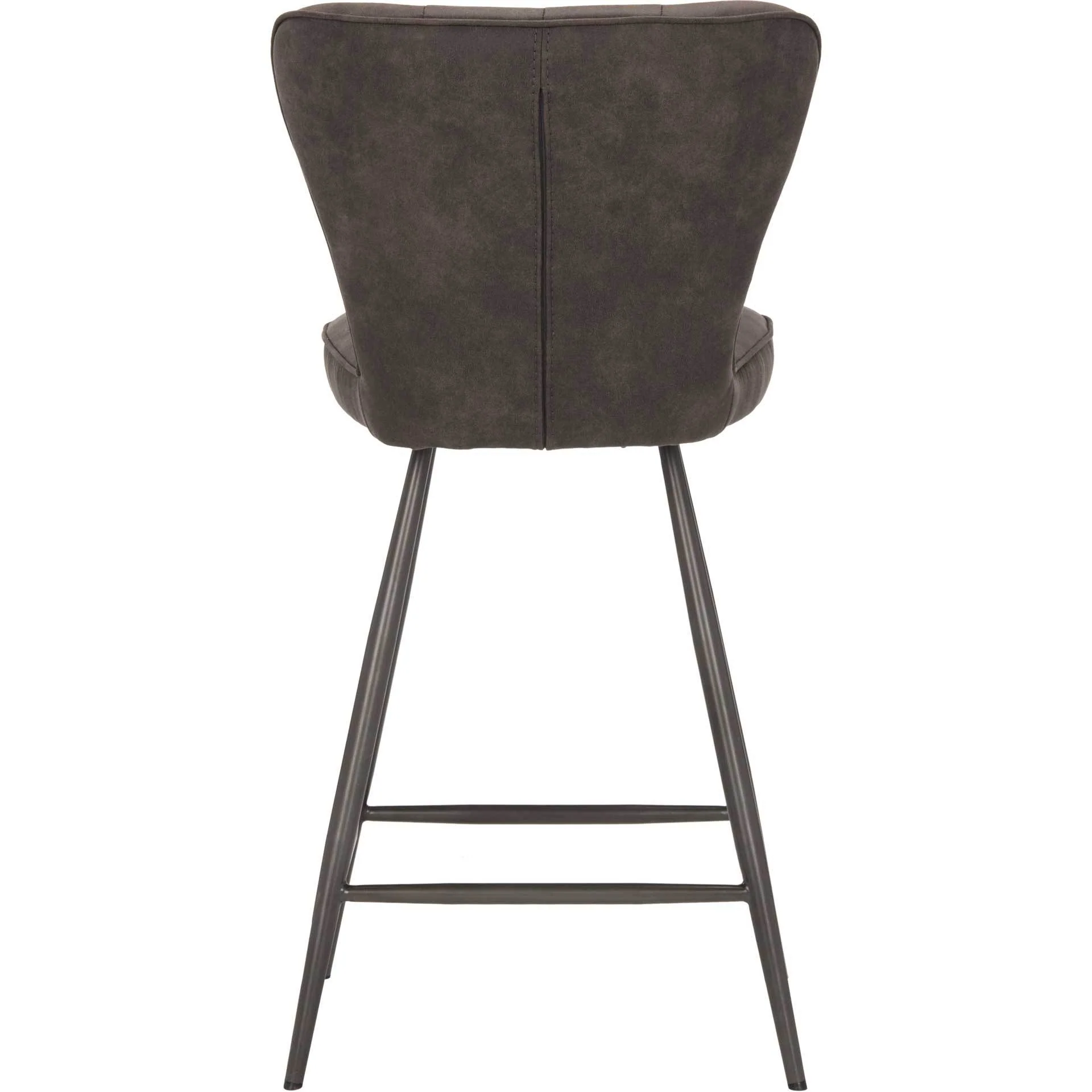 Aster Leather Counter Stool Gray (Set of 2) - Image 6