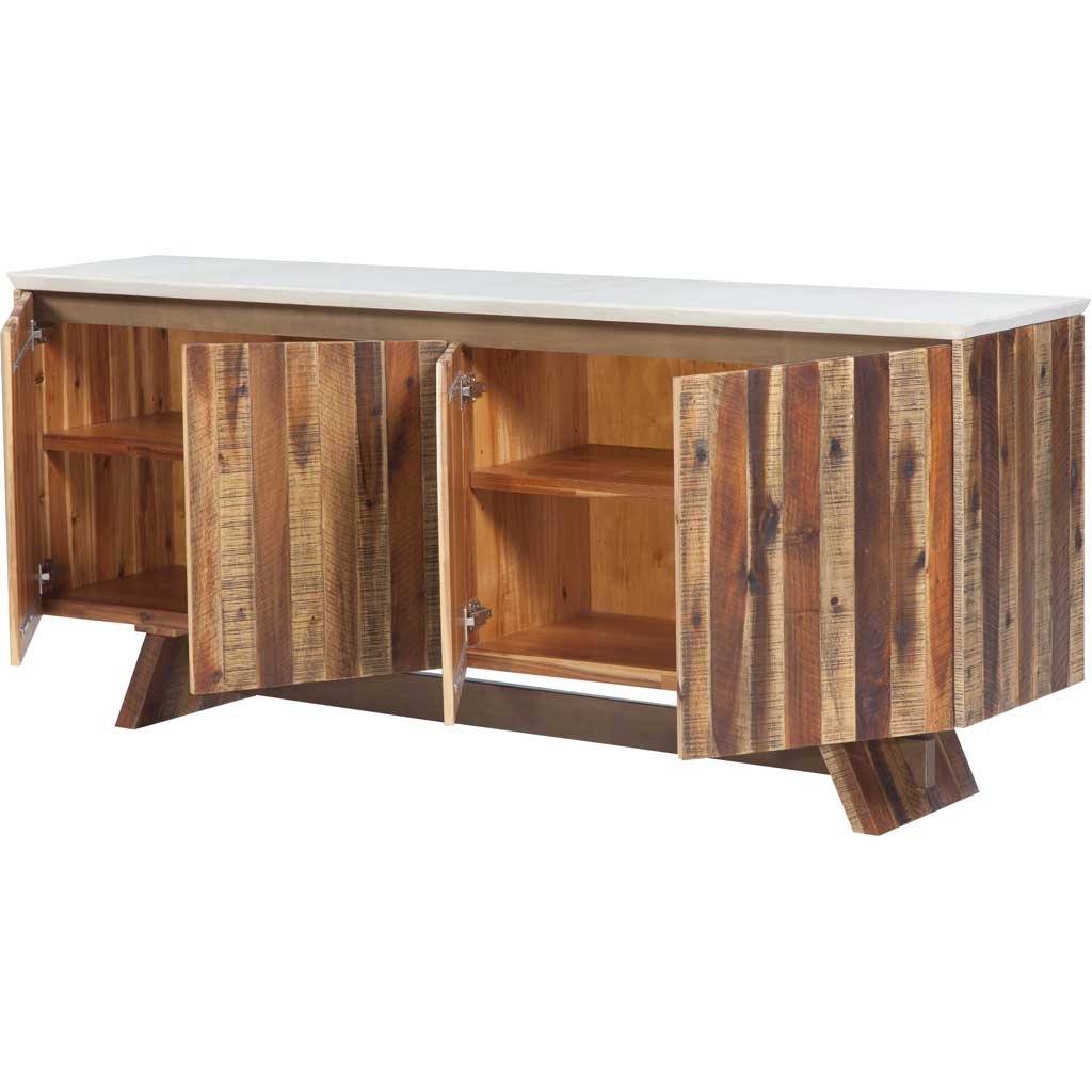 Astor White Concrete Buffet - Image 3
