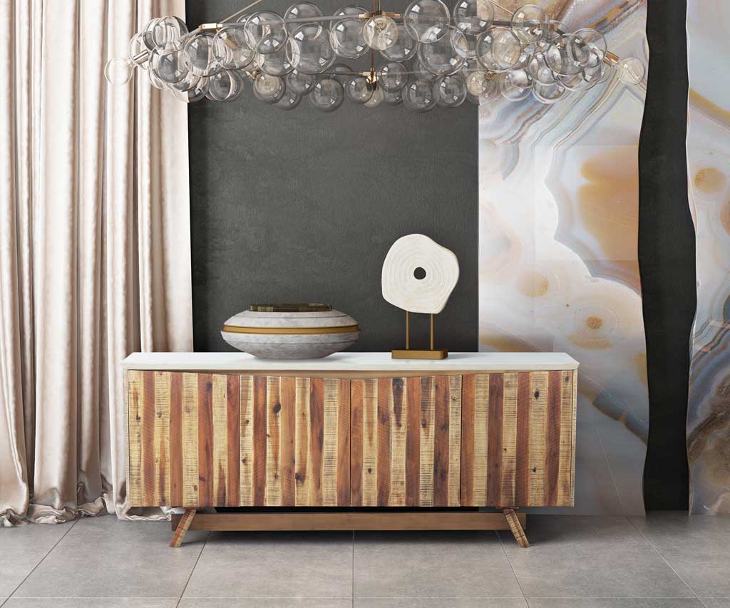 Astor White Concrete Buffet - Image 5