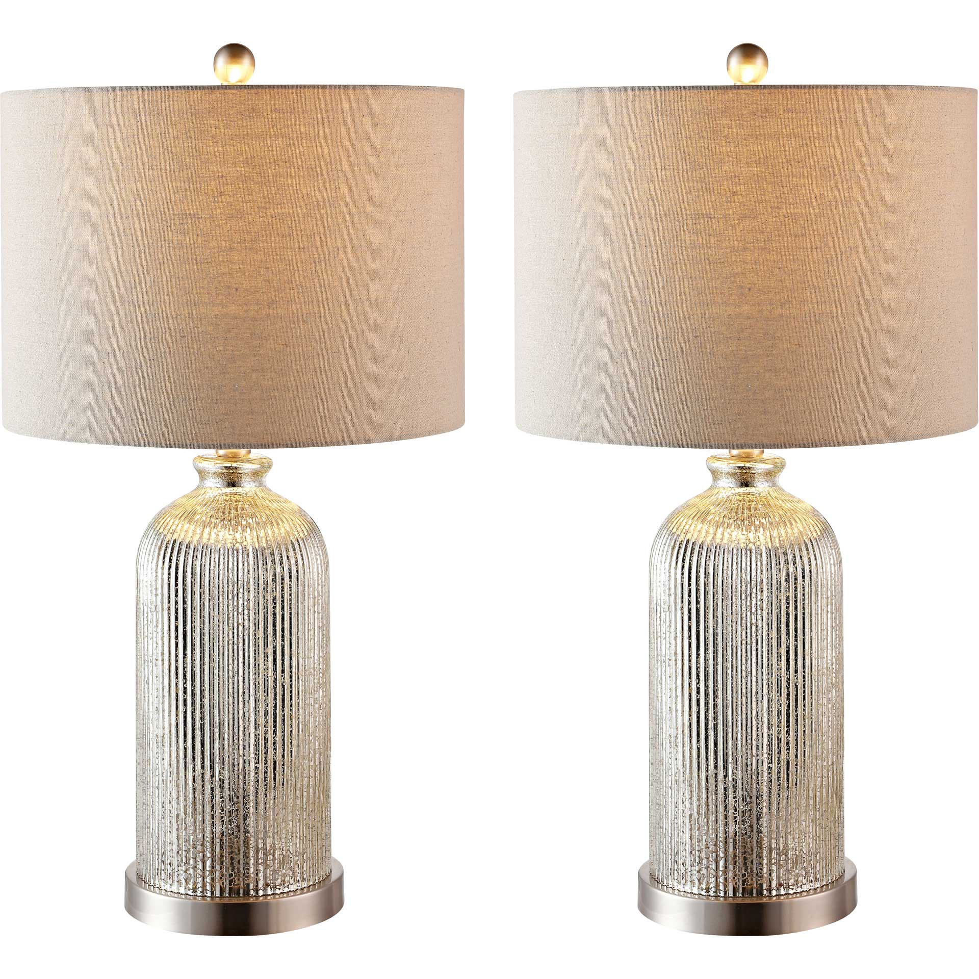Astoria Table Lamps Silver/Ivory (Set of 2) - Image 4