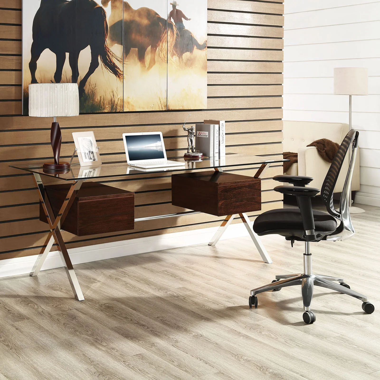 Astute Office Desk Walnut - Image 4